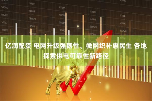 亿润配资 电网升级强韧性、微网织补惠民生 各地探索供电可靠性新路径